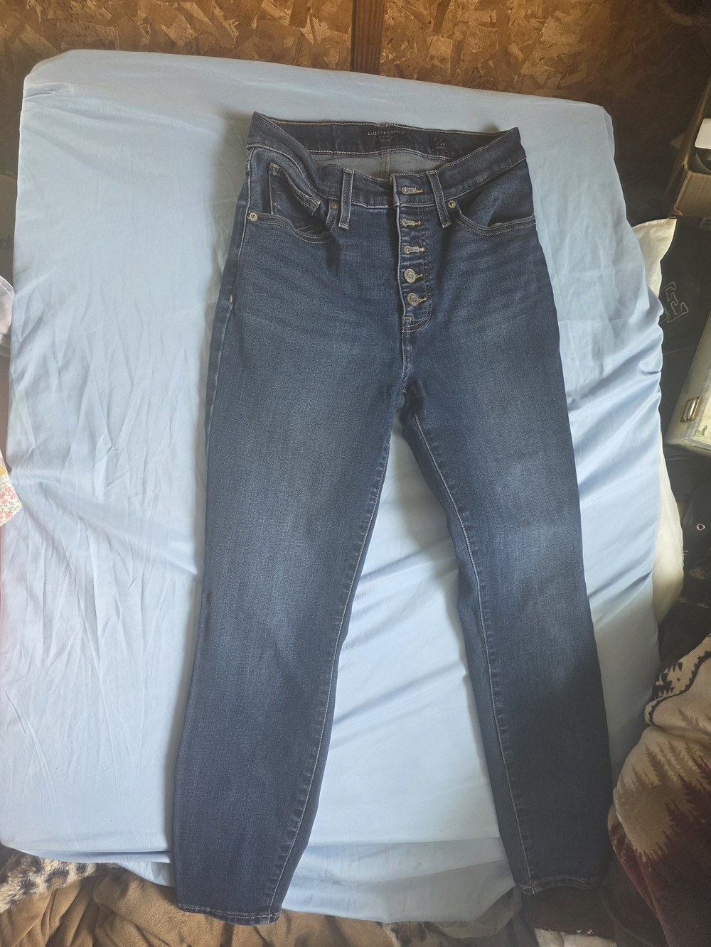 Lucky Brand Dark Blue Button-Fly Women's Jeans